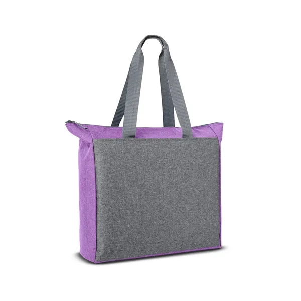16" x 15.75" tote bag with a zippered main compartment, carry... from ASI 79530 Prime Line