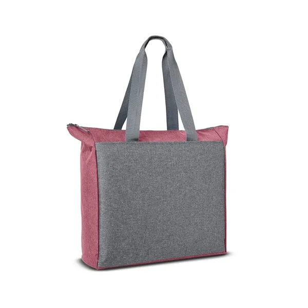 16" x 15.75" tote bag with a zippered main compartment, carry... from ASI 79530 Prime Line