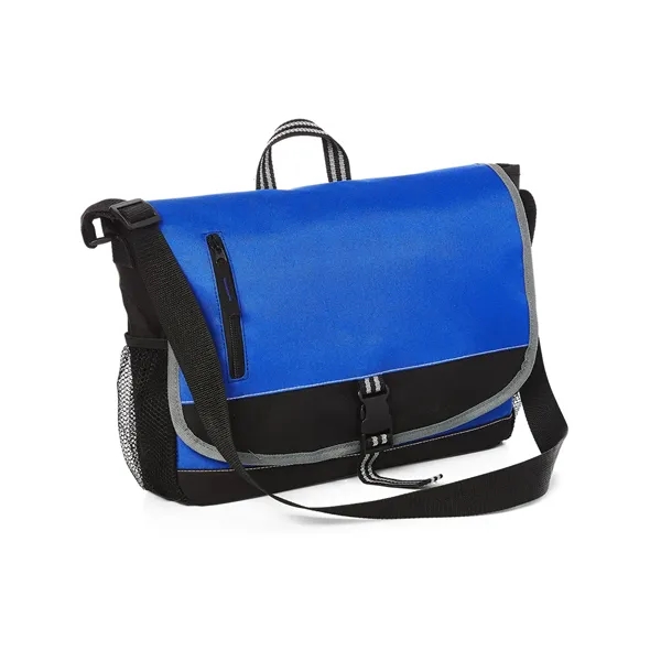3.125" x 12.25" x 15" 210 and 600 Denier polyester messenger-style... from ASI 79530 Prime Line