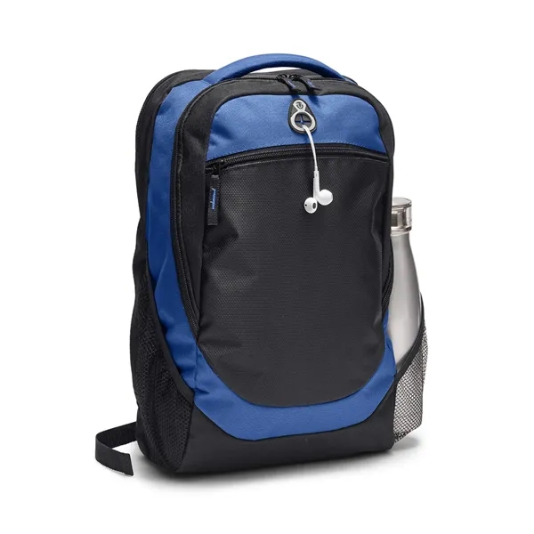 10.5" x 18" x 5" 600 Denier polyester backpack with padded... from ASI 79530 Prime Line