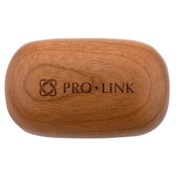 Cherry Wood TWS Wireless Earbuds and Charger Case... from ASI 89320 Starline USA Inc