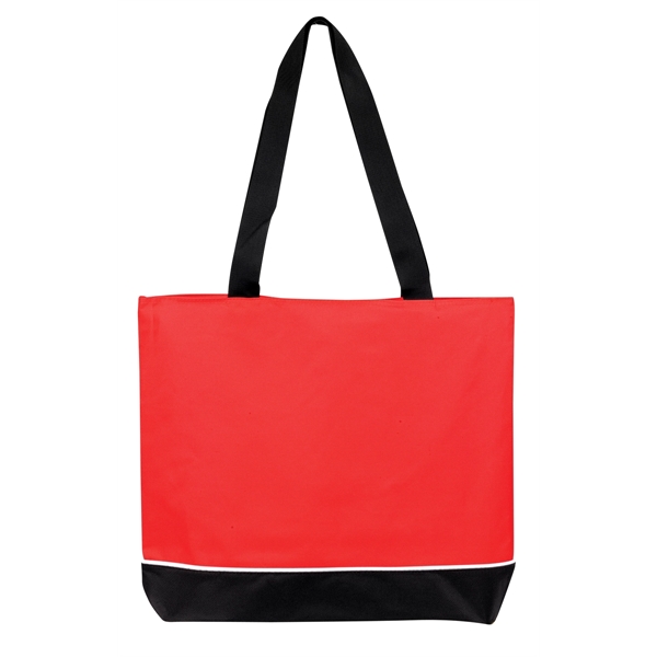 Zippered shoulder tote. Made of 600d polyester.  28" handles.... from ASI 34046 Allcasion Travelware Co