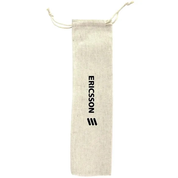 Cotton drawstring bag. Perfect for straws and some utensils.... from ASI 91565 Totally Bamboo