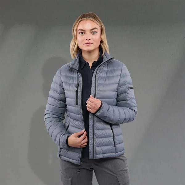 Women's light down jacket with compact and multi-pocket design.... from ASI 66887 PCNA / Trimark