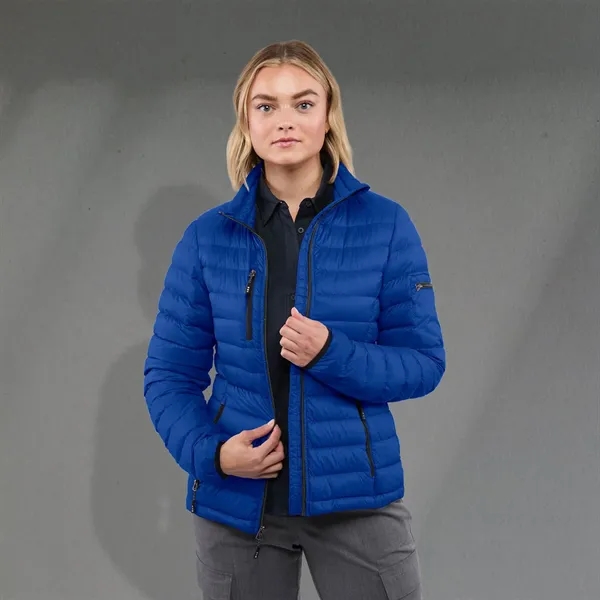 Women's light down jacket with compact and multi-pocket design.... from ASI 66887 PCNA / Trimark