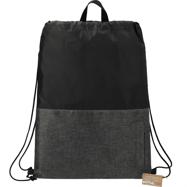 Recycled drawstring bag with zippered front pocket.... from ASI 66887 PCNA / Leeds