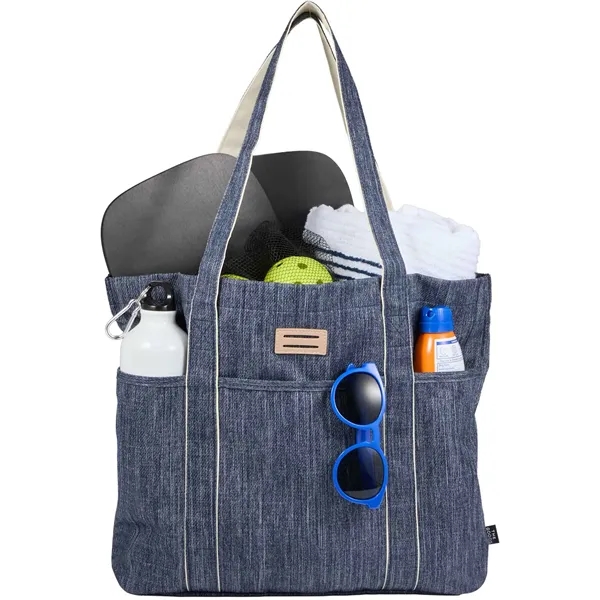 The Goods Navy Heather Carry All Tote... from ASI 66887 PCNA