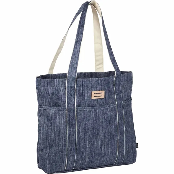 The Goods Navy Heather Carry All Tote... from ASI 66887 PCNA