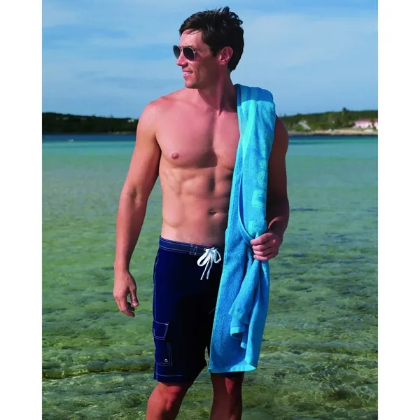 Superior Weight Colored Beach Towel... from ASI 66887 PCNA / Bullet