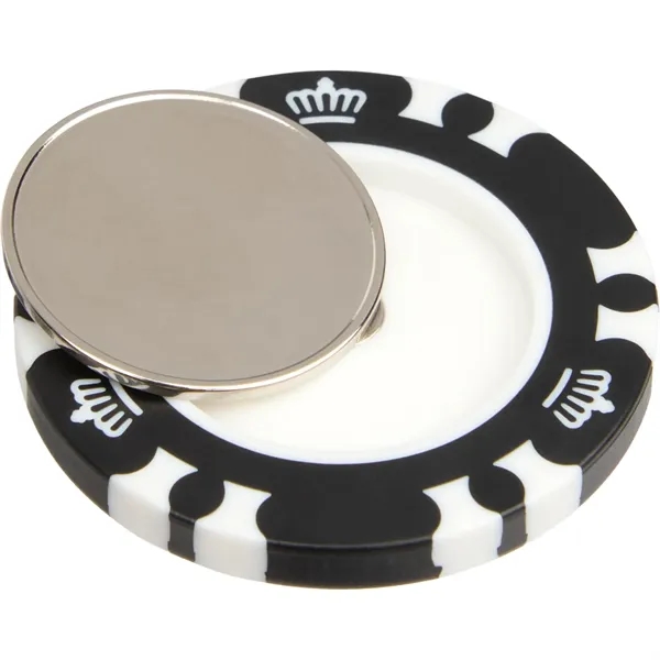 Recycled Poker Chip w/ Metal Ballmarker... from ASI 66887 PCNA / Leeds