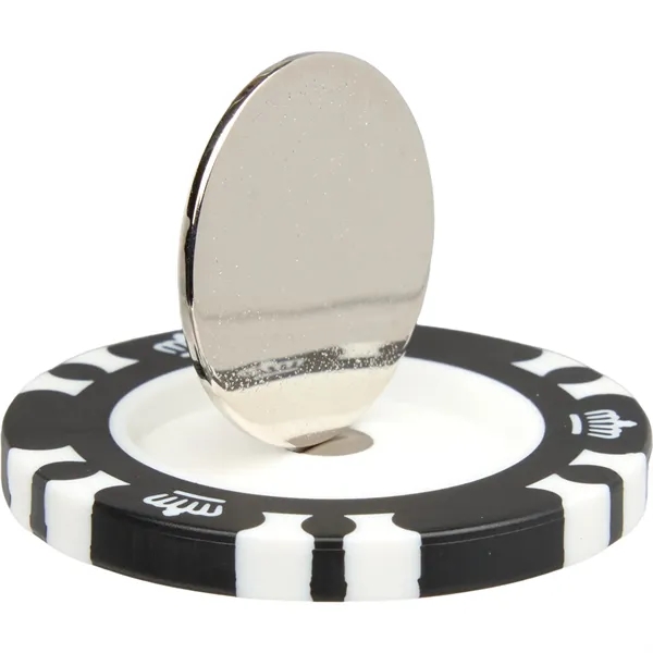 Recycled Poker Chip w/ Metal Ballmarker... from ASI 66887 PCNA / Leeds