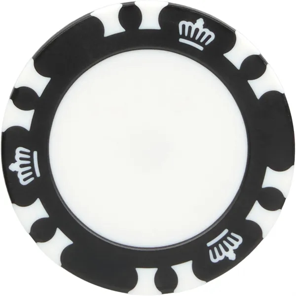 Recycled Poker Chip w/ Metal Ballmarker... from ASI 66887 PCNA / Leeds