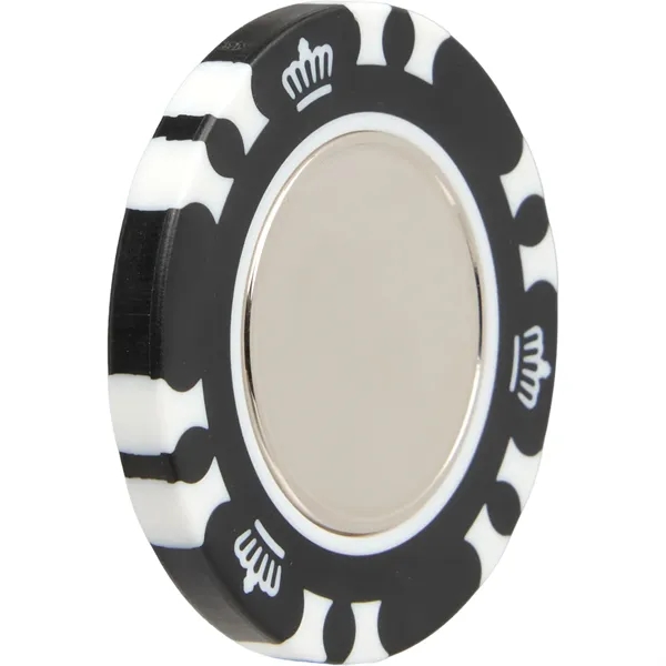 Recycled Poker Chip w/ Metal Ballmarker... from ASI 66887 PCNA / Leeds