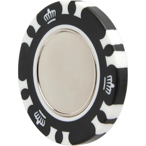 Recycled Poker Chip w/ Metal Ballmarker... from ASI 66887 PCNA / Leeds