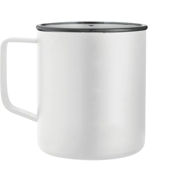 14 oz. double wall vacuum insulated mug with powder-coated finish.... from ASI 66887 PCNA / Leeds