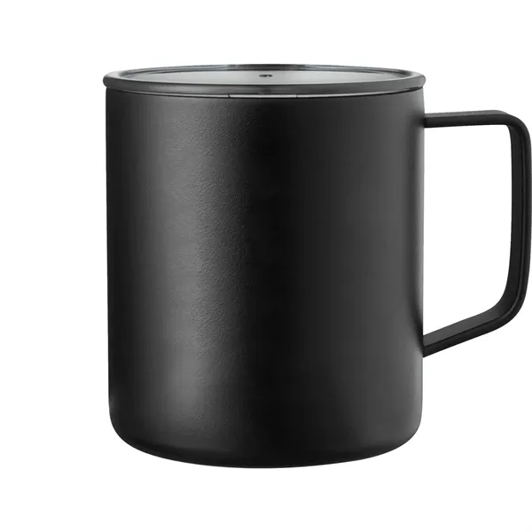 14 oz. double wall vacuum insulated mug with powder-coated finish.... from ASI 66887 PCNA / Leeds