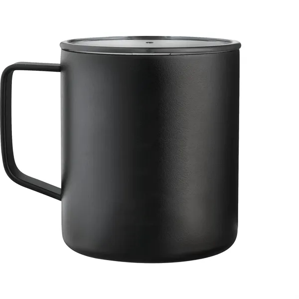 14 oz. double wall vacuum insulated mug with powder-coated finish.... from ASI 66887 PCNA / Leeds