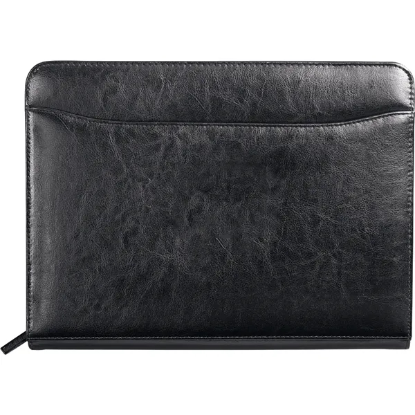 Leather padfolio with zipper closure, interior organizer, multiple pockets and a... from ASI 66887 PCNA / Leeds