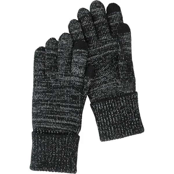 Unisex knit gloves with reflective yard and touchscreen-friendly index finger and... from ASI 66887 PCNA / Trimark
