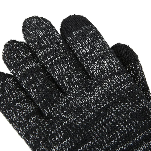Unisex knit gloves with reflective yard and touchscreen-friendly index finger and... from ASI 66887 PCNA / Trimark