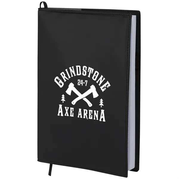 7" x 10" refillable journal with apple leather cover, 128 sheets... from ASI 66887 PCNA / Leeds