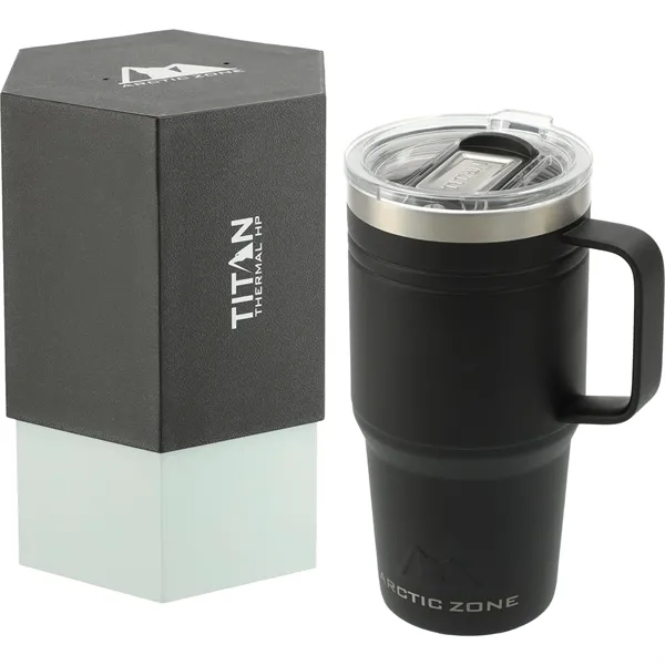 20 oz. travel mug with handle and double-wall stainless copper vacuum-insulated... from ASI 66887 PCNA / Leeds