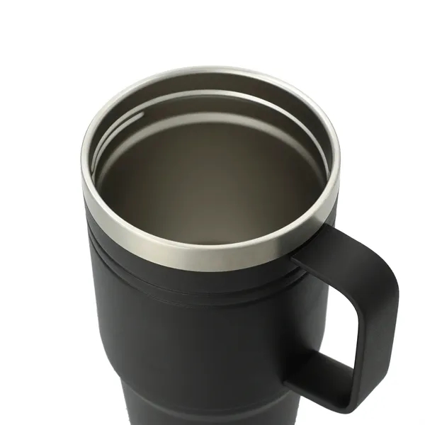 20 oz. travel mug with handle and double-wall stainless copper vacuum-insulated... from ASI 66887 PCNA / Leeds