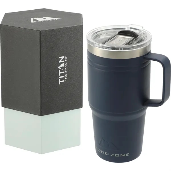 20 oz. travel mug with handle and double-wall stainless copper vacuum-insulated... from ASI 66887 PCNA / Leeds
