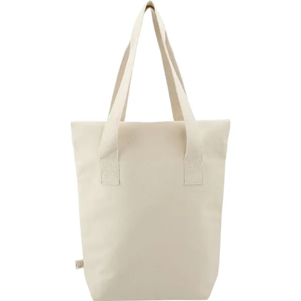 Organic cotton tote bag with two deep pockets.... from ASI 66887 PCNA / Leeds