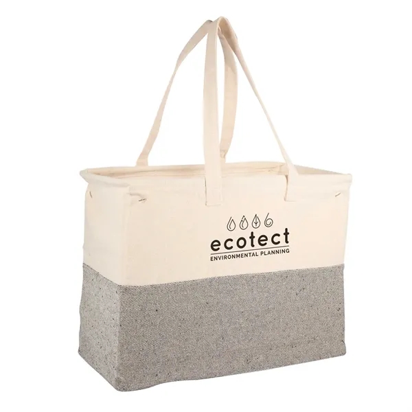 8.5" x 12" x 16" recycled cotton canvas tote bag with... from ASI 66887 PCNA / Leeds