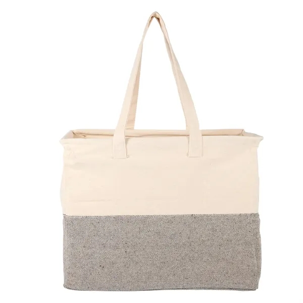 8.5" x 12" x 16" recycled cotton canvas tote bag with... from ASI 66887 PCNA / Leeds