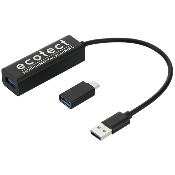 11.25" x 0.68" x 0.87" hub adapter with 4 USB ports... from ASI 66887 PCNA / Leeds