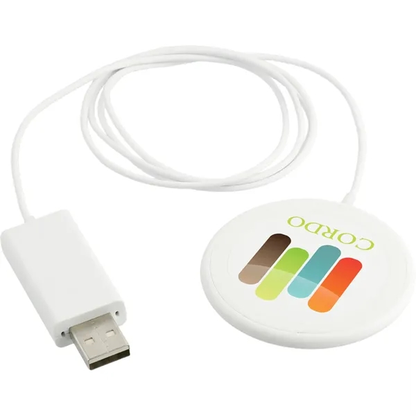 Wireless charging pad with 39" integrated changing cable with USB-A tip.... from ASI 66887 PCNA / Bullet