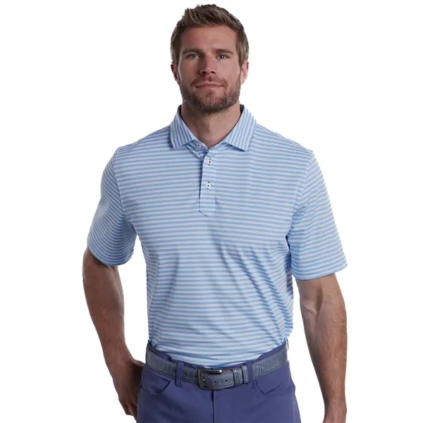 Men's striped polyester/pique polo shirt.... from ASI 66887 PCNA / Trimark