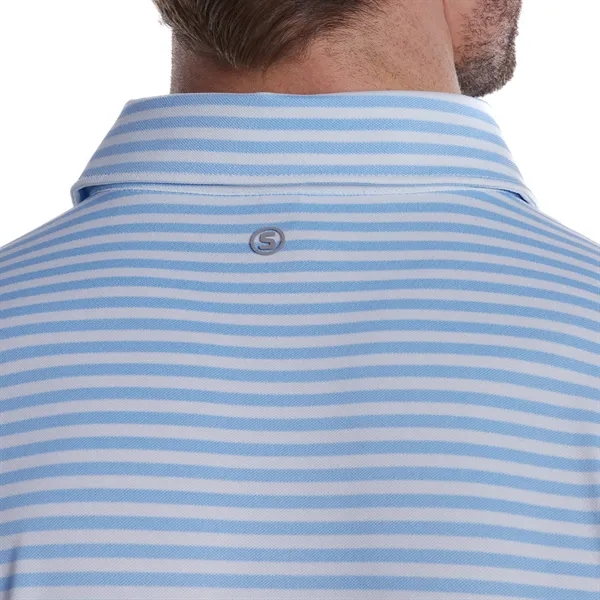 Men's striped polyester/pique polo shirt.... from ASI 66887 PCNA / Trimark