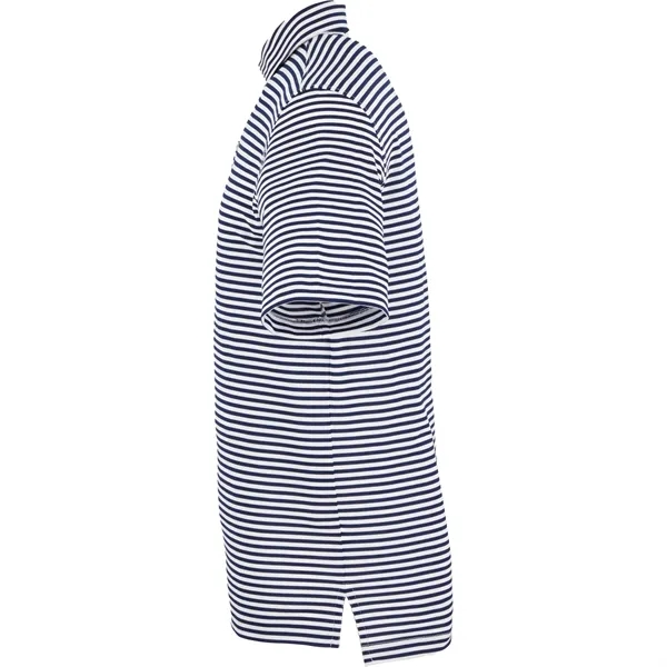 Men's striped polo shirt made of polyester and spandex jersey.... from ASI 66887 PCNA / Trimark