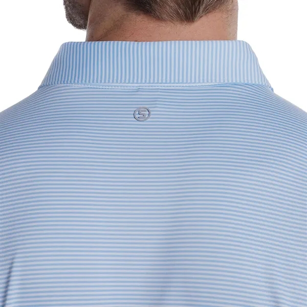 Men's striped polo shirt made of polyester and spandex jersey.... from ASI 66887 PCNA / Trimark