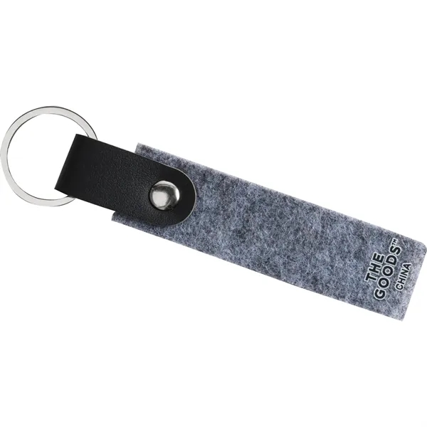 The Goods Recycled Felt Keychain... from ASI 66887 PCNA / Bullet