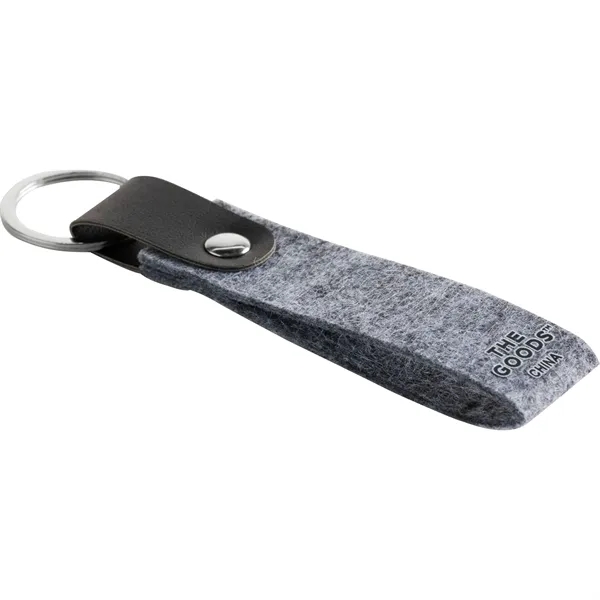 The Goods Recycled Felt Keychain... from ASI 66887 PCNA / Bullet
