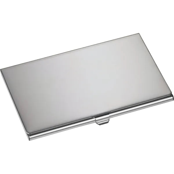 Stainless steel business card holder with mirror finish and room for... from ASI 66887 PCNA / Bullet