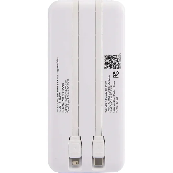 Pwr Pal 10000 mAh Power Bank with Integrated Cable... from ASI 66887 PCNA / Leeds