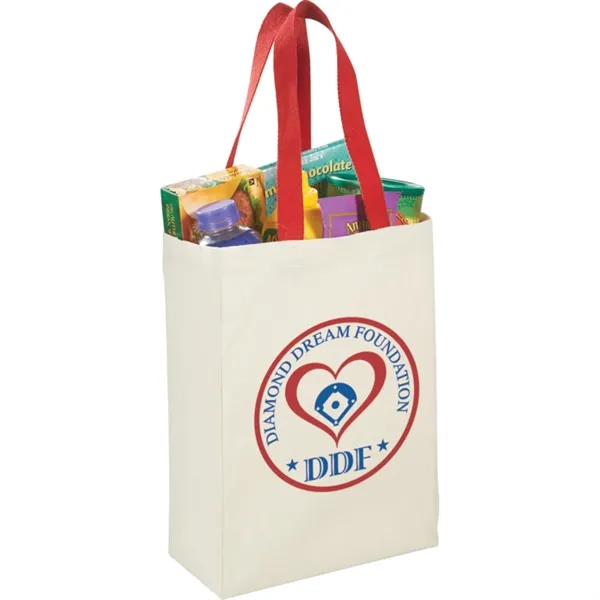 5" x 14" x 10" cotton canvas grocery tote with 17.5"... from ASI 66887 PCNA / Bullet