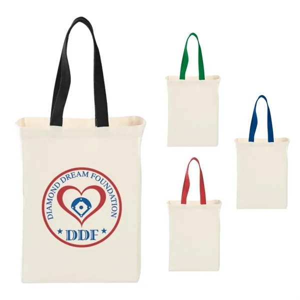 5" x 14" x 10" cotton canvas grocery tote with 17.5"... from ASI 66887 PCNA / Bullet