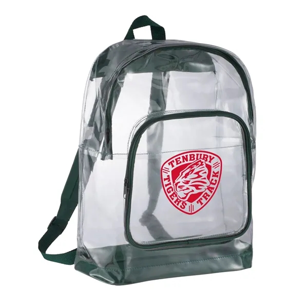 Clear backpack with adjustable padded shoulder straps and top carry handle.... from ASI 66887 PCNA / Bullet