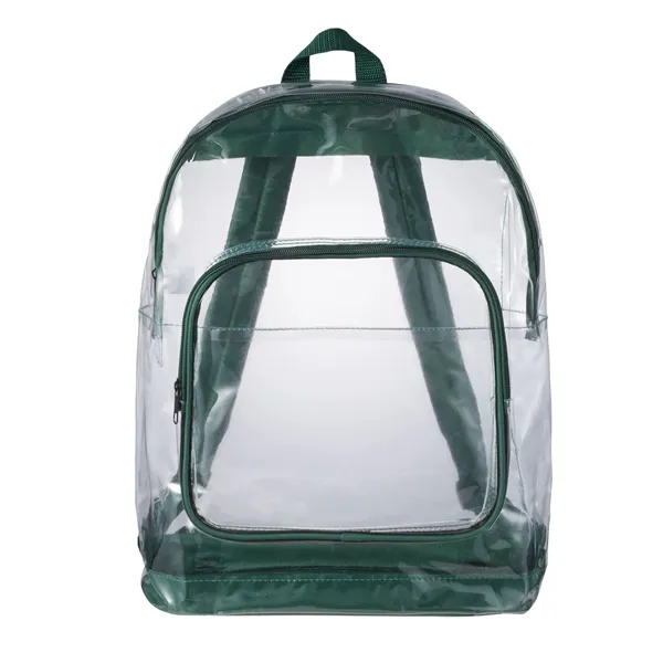 Clear backpack with adjustable padded shoulder straps and top carry handle.... from ASI 66887 PCNA / Bullet