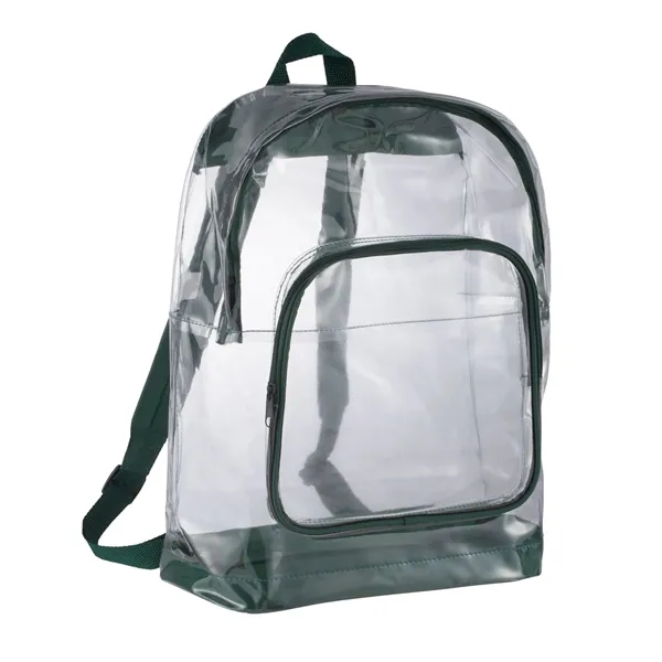 Clear backpack with adjustable padded shoulder straps and top carry handle.... from ASI 66887 PCNA / Bullet