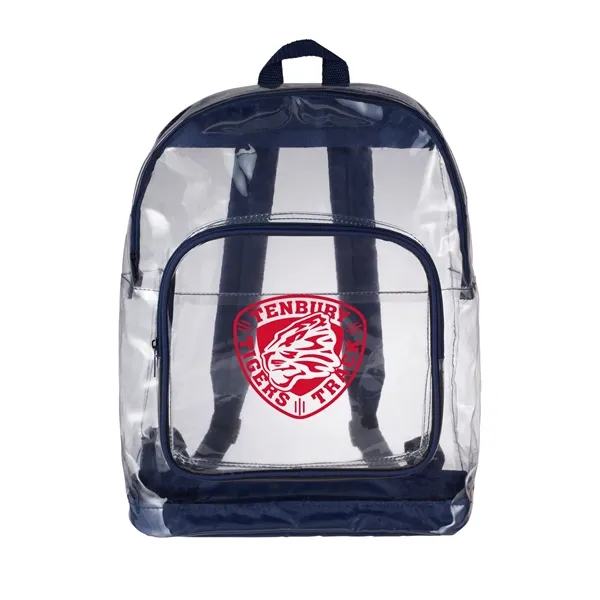 Clear backpack with adjustable padded shoulder straps and top carry handle.... from ASI 66887 PCNA / Bullet