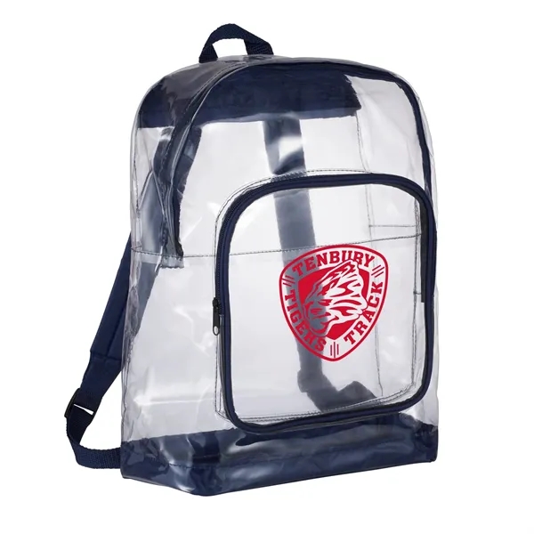 Clear backpack with adjustable padded shoulder straps and top carry handle.... from ASI 66887 PCNA / Bullet