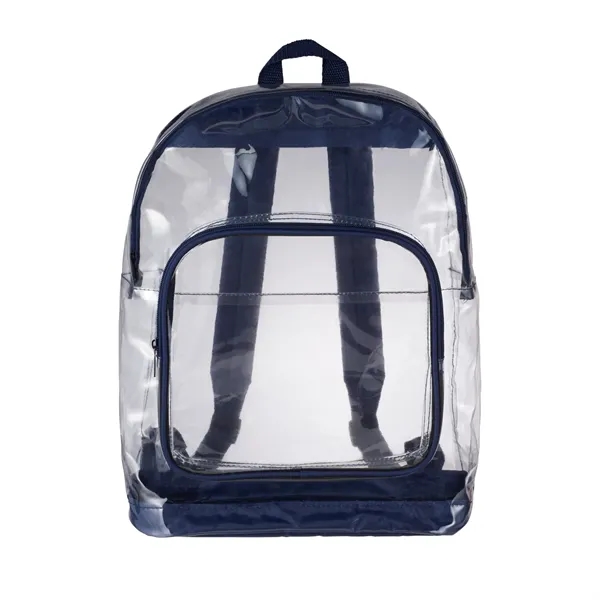 Clear backpack with adjustable padded shoulder straps and top carry handle.... from ASI 66887 PCNA / Bullet