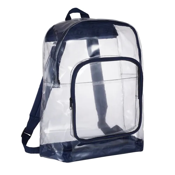 Clear backpack with adjustable padded shoulder straps and top carry handle.... from ASI 66887 PCNA / Bullet